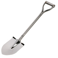 海斯迪克 HK-638 不锈钢连体锹 园林工具铁锨农用铁铲铁锹不锈钢铲子清洁挖土工具 尖头80cm