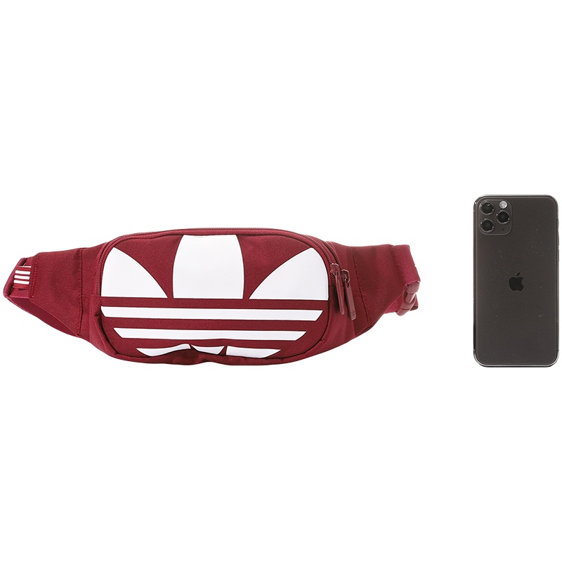 adidas阿迪达斯三叶草男包运动包休闲腰包GK0055