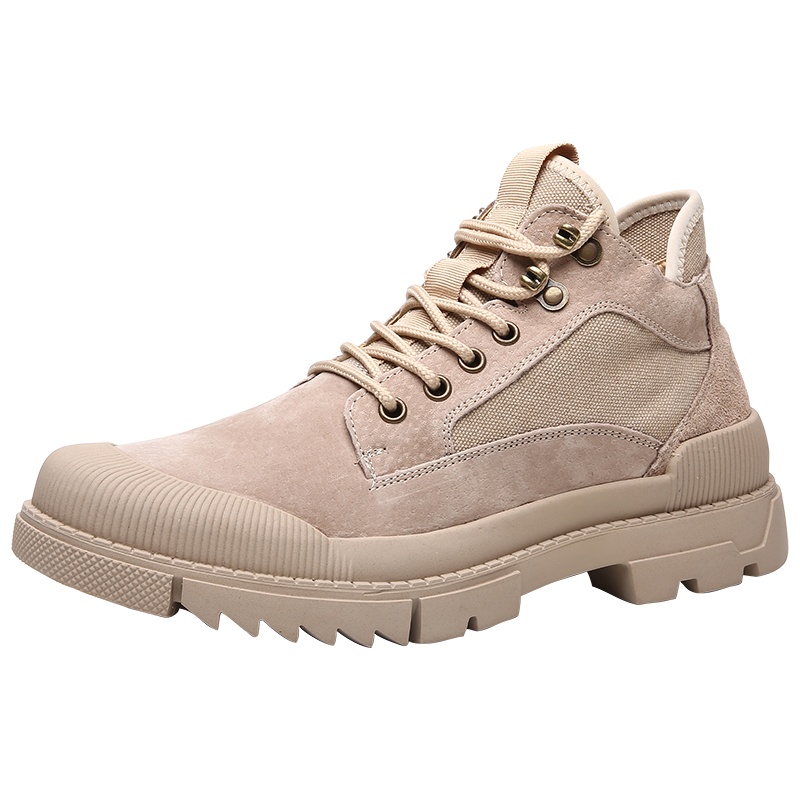 英伦班纳(ENLEN&BENNA)秋季马丁靴男高帮工装鞋中帮冬季短靴