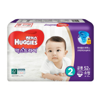好奇(Huggies)超干爽纸尿裤 小号尿不湿 S52片 (4-8kg) 男女通用 韩国原装进口