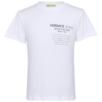 VERSACE JEANS男士白色棉质短袖T恤衫B3GTB76C 36610 003