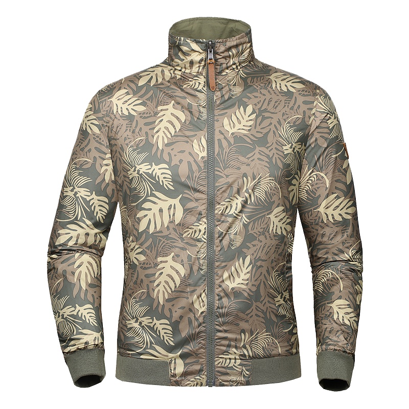 诺诗兰（NORTHLAND）运动户外男式休闲舒适印花双面穿夹克外套GL065213