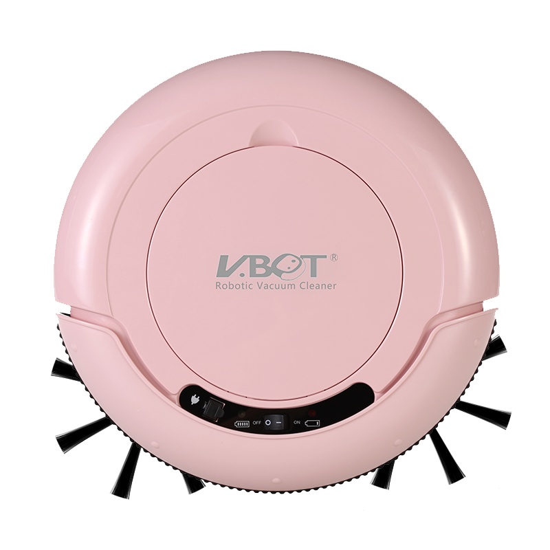 卫博士(V-BOT)T270 扫地机器人家用全自动清洁吸尘器 擦地扫地拖地一体机 放跌落 吸小米粒小石头 粉色
