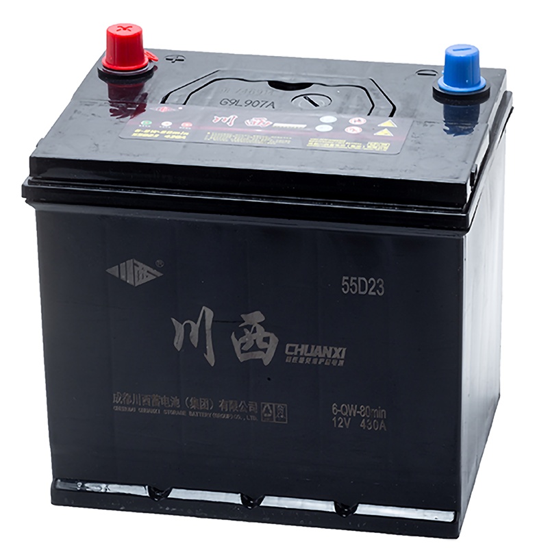 川西免维护汽车蓄电池12v 55D23 6-QW-80min马自达CX-4,大众宝来、途安,本田思铂睿,丰田RAV4、
