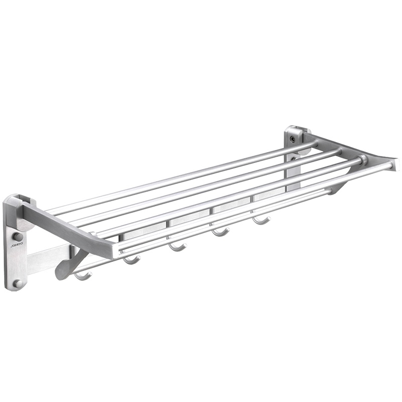 JOMOO 九牧浴室挂件 太空铝活动浴巾架 多功能毛巾杆 936011