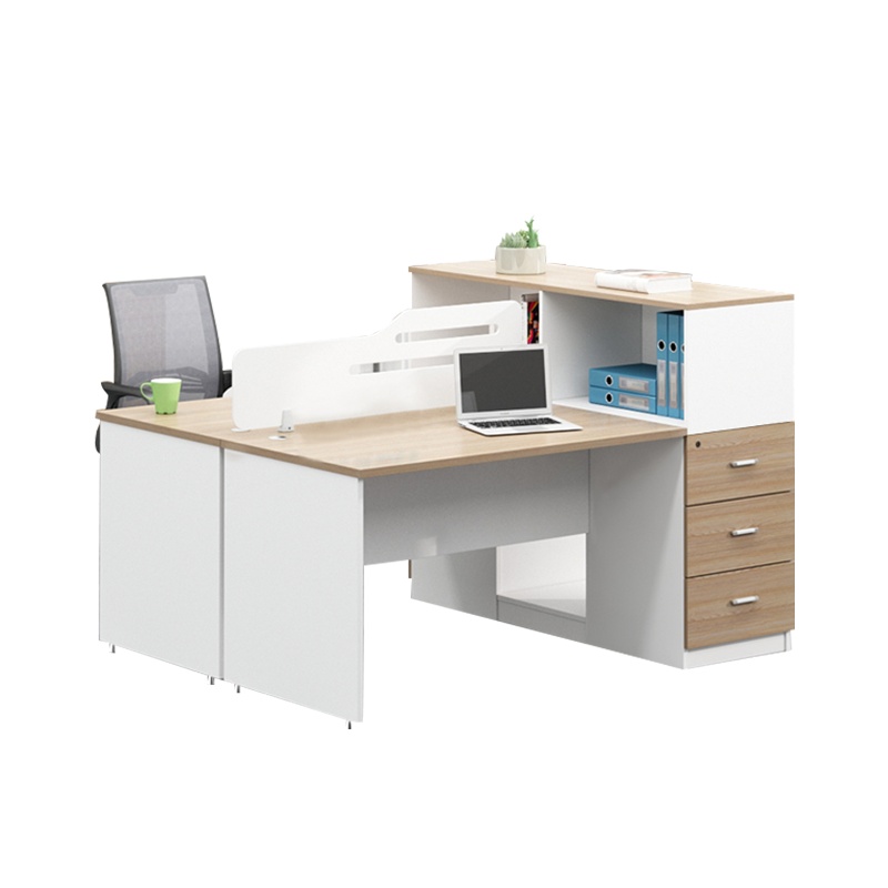 【理政】 板式办公桌 简约现代 电脑桌 职员办公桌 屏风双人工位 电脑桌 两人员工桌