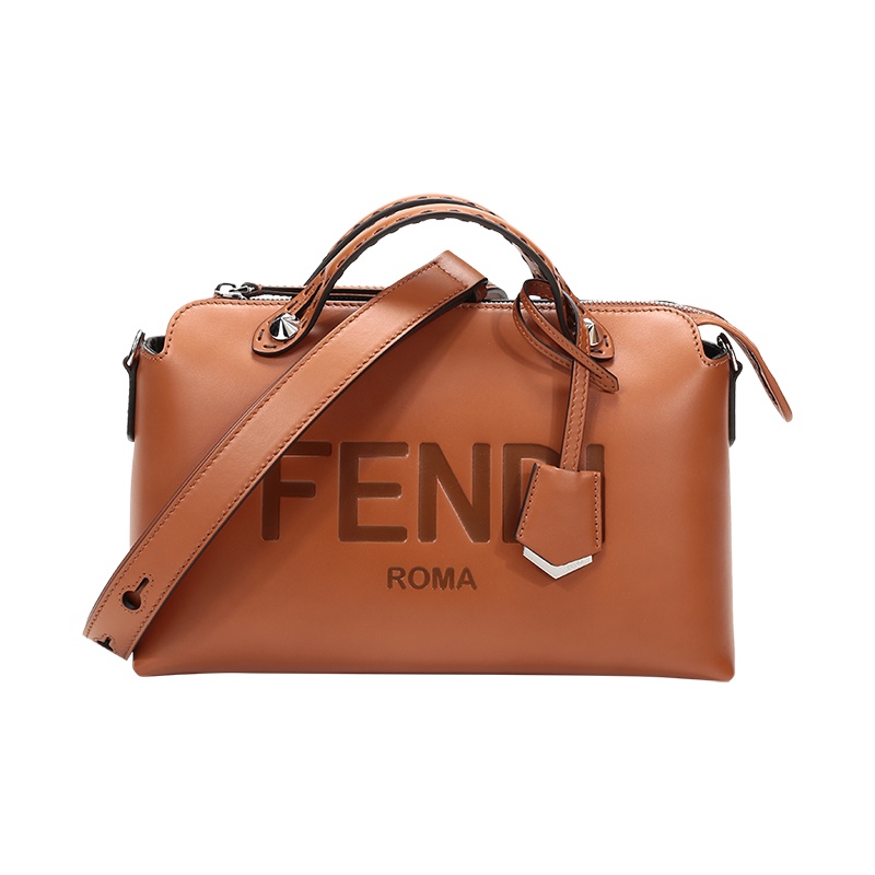 FENDI 女士 BY THE WAY系列牛皮手提单肩斜挎包波士顿包中号 8BL146 AC9L