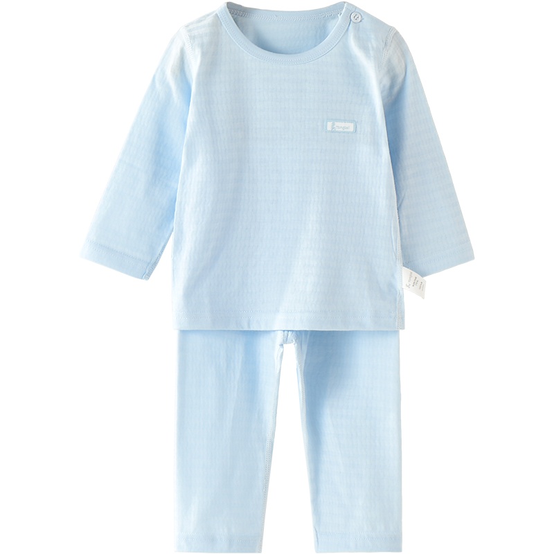 童泰(TONGTAI)婴儿衣服5-24月男女宝宝四季内衣纯棉套装肩开空调服儿童内衣