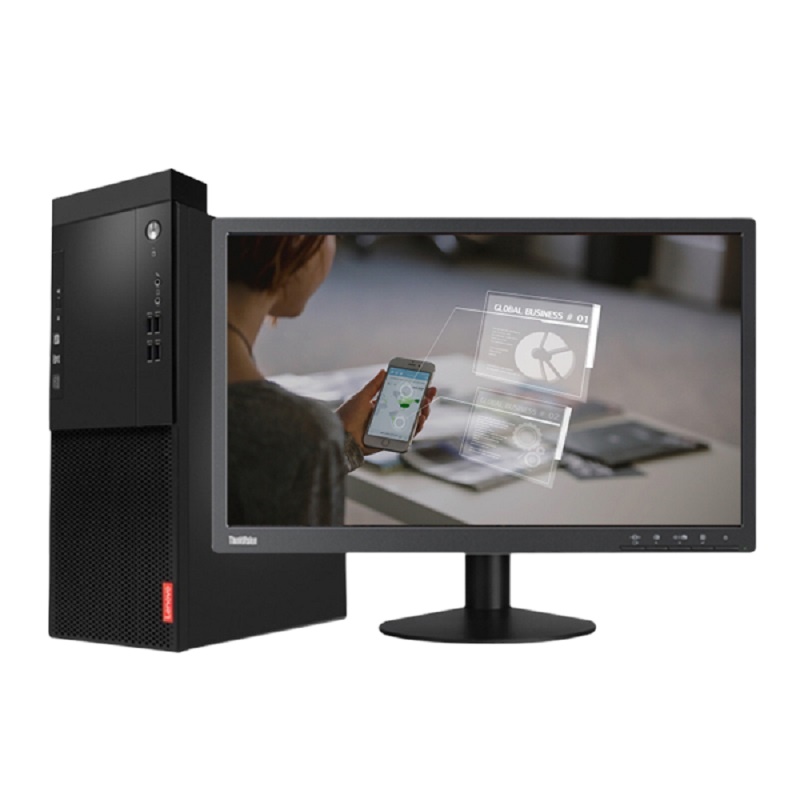 联想(Lenovo)启天M428 台式电脑 23.8英寸 I5-9500 8G 1T+128G固态 无光驱 W10 独显