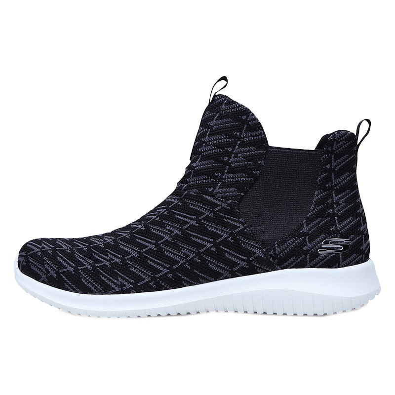 新款斯凯奇女鞋中帮一脚套松紧短靴轻便舒适减震女鞋12835