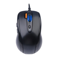 双飞燕(A4Tech) N-70FX 有线鼠标 DPI可调 防尘滚轮 黑色