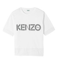 [直营]Kenzo 高田贤三 女士白色logoT恤 FA52TS617986-01