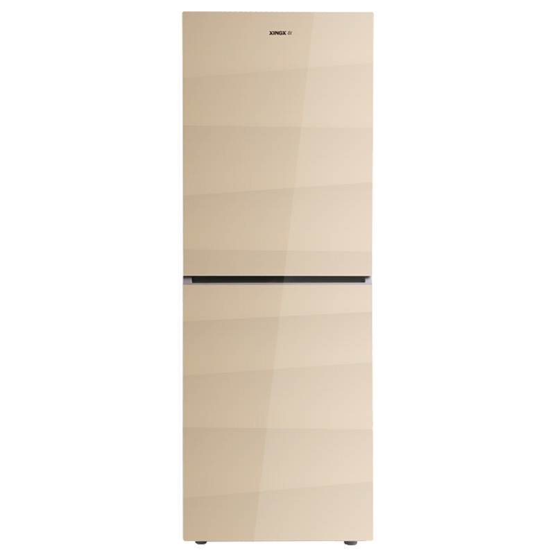 (南通星星)BCD-286WV双门风冷微霜家用双开门无框彩晶玻璃面板静音节能冰箱