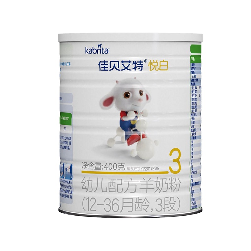 佳贝艾特悦白幼儿配方羊奶粉400克