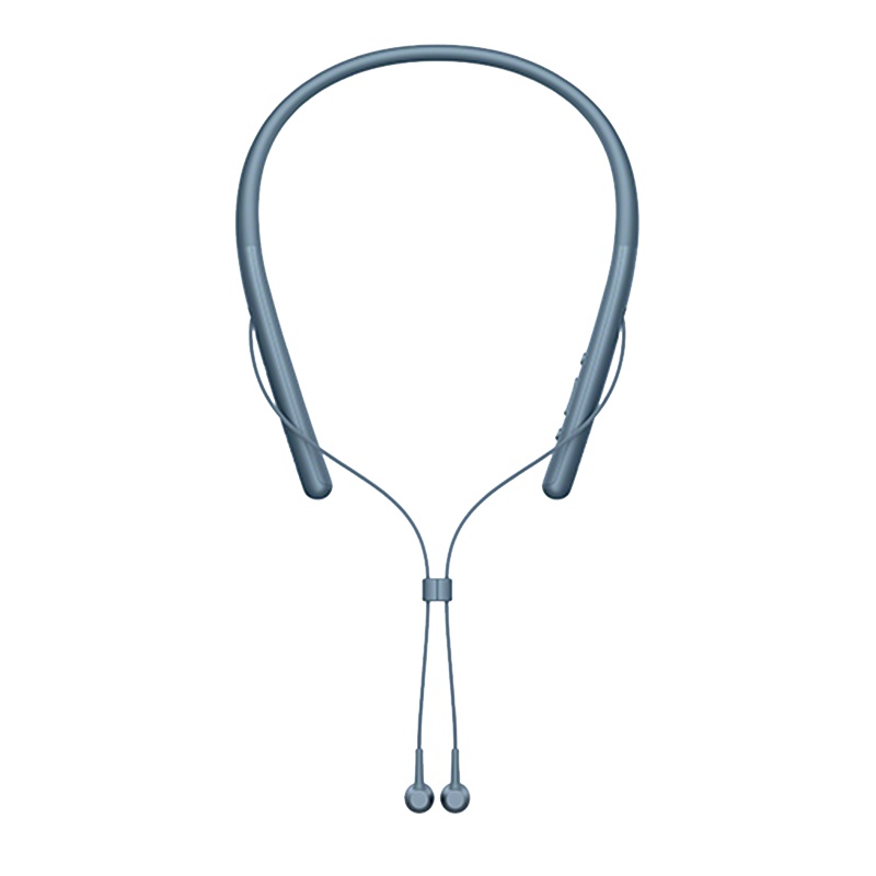 索尼(SONY)WI-H700 (月光蓝色)颈挂式立体声蓝牙无线耳机 贴心磁扣 来电震动提醒