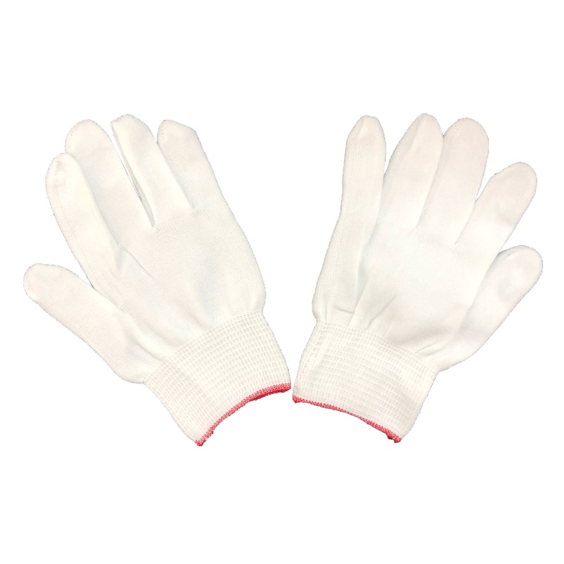 冰禹 SNll-106 劳保手套 棉纱棉线 尼龙耐磨 防护线手套 防滑加厚耐用 十三针小号尼龙手套坯 12只装