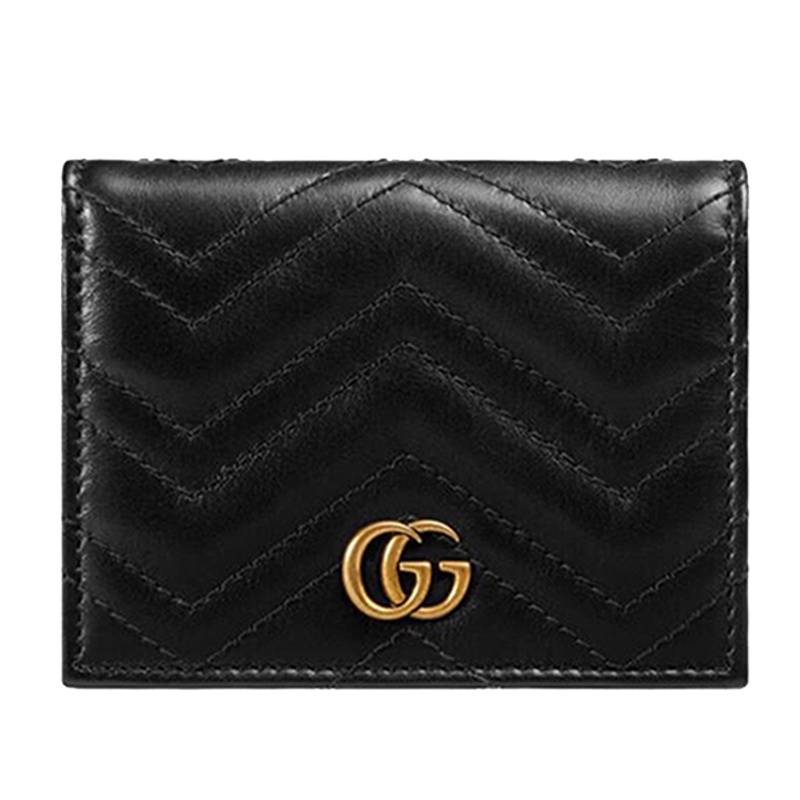 Gucci 古驰钱包女士钱夹短款金属GG标古奇奢侈品