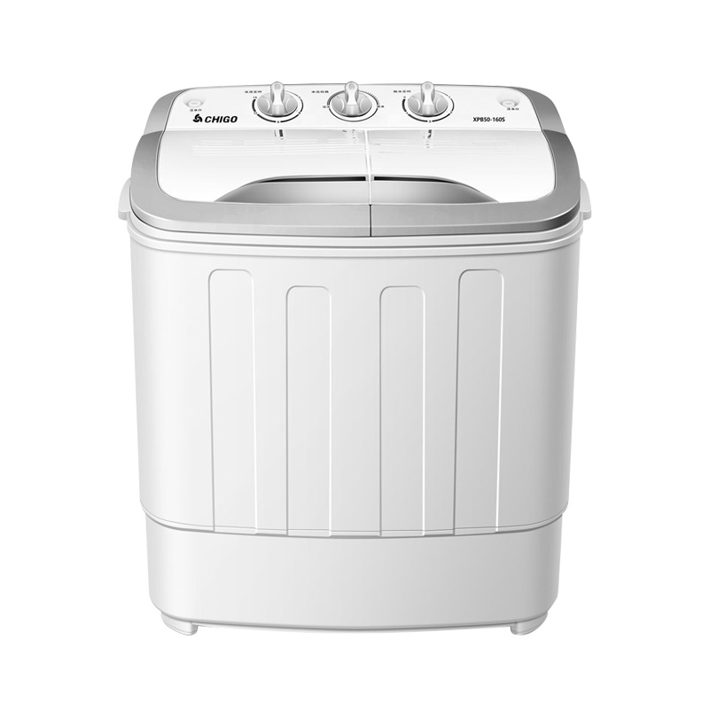 志高(CHIGO) XPB50-160S 迷你5公斤双缸桶半自动洗衣机 带甩干非全自动 (儿童款迷你机身设计-介意慎下)