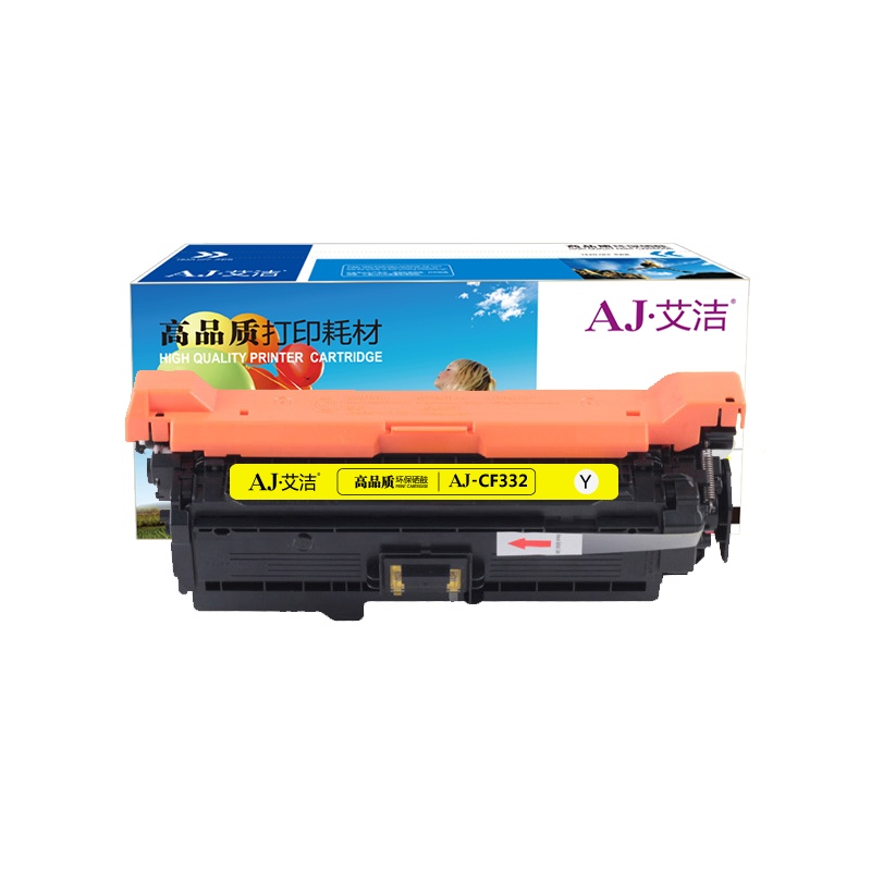 艾洁 CF332A(654A)硒鼓商务版黄色 适用惠普653A M680系列打印机