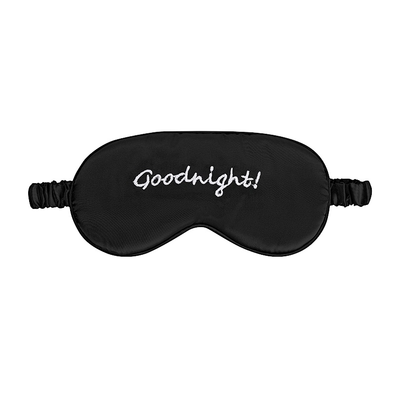 名创优品(miniso) Goodnight字母刺绣眼罩[黑色]