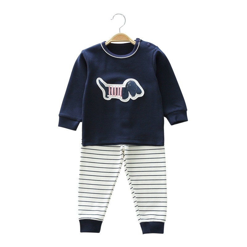 小马波迪宝宝秋衣套装纯棉儿童内衣婴儿衣服男童秋裤春秋女童家居睡衣秋季