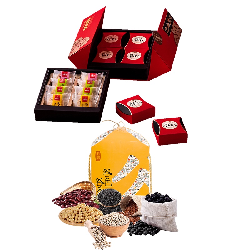 稻香村如意中秋月月饼礼盒620g+卡宴谷色谷香杂粮礼盒2540g