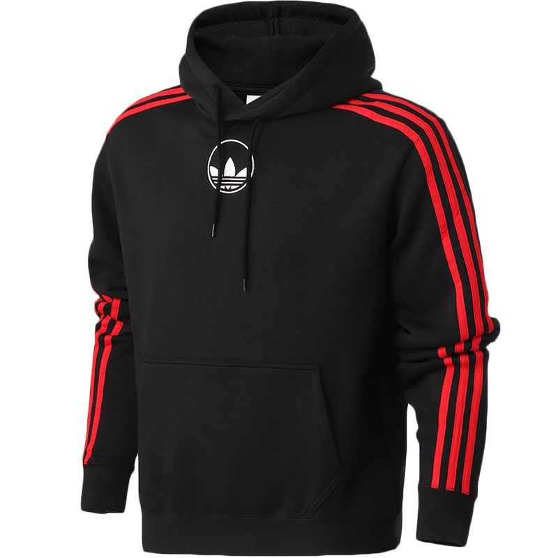 阿迪达斯三叶草男服卫衣套头衫连帽休闲运动服GD2127