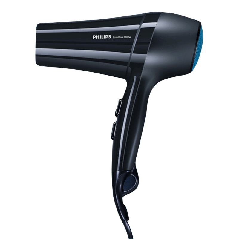 飞利浦 (Philips) 吹头发的吹风机家用大功率大风理发店专用电吹风筒 1800W 黑色 标配版