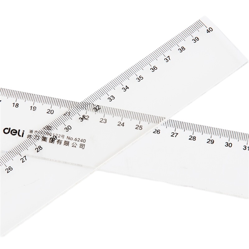 得力(deli)6240直尺40cm单只装