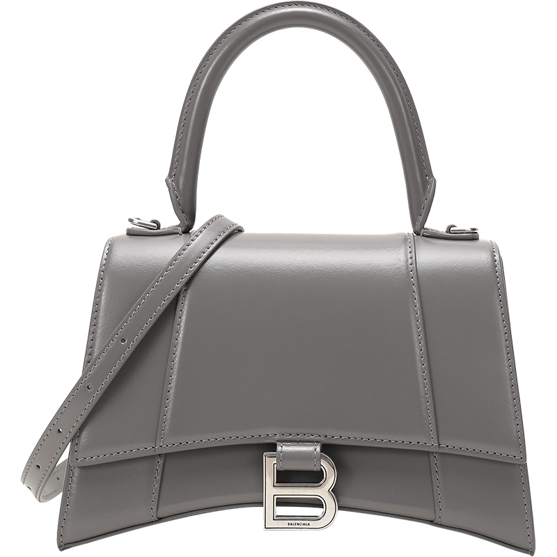 BALENCIAGA 巴黎世家 女士牛皮革Top Handle手提单肩斜挎包沙漏包小号 593546 1QJ4Y