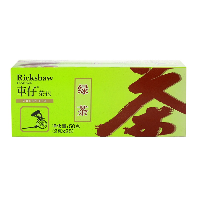 车仔 绿茶 茶叶 25包50g 袋泡茶茶包 办公室休闲下午茶