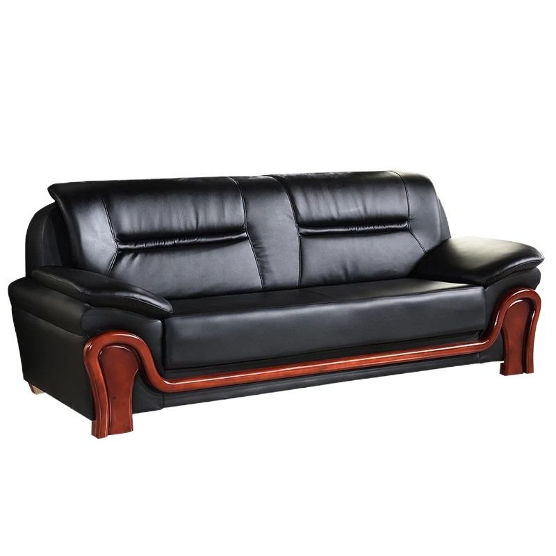 鑫环境 商务接待三人位办公沙发商务办公室沙发办公室沙发优质耐磨西皮