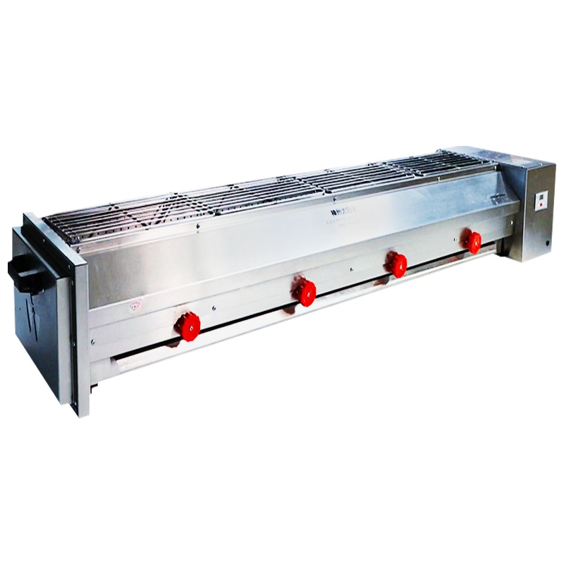 埃利斯(AILISI)Q4控26家用商用电热烤肉烤串机 商用电烤炉烧烤架烤肉锅无烟铁板烧 多功能摆摊烧烤机