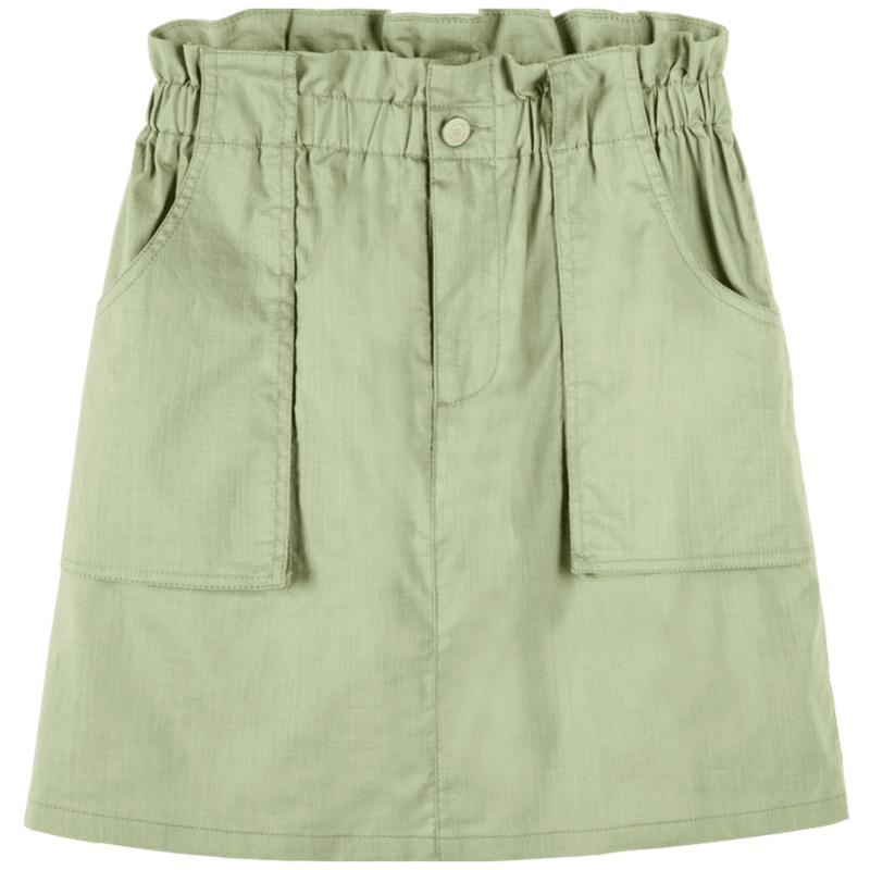 【满198减100预估价：49】森马工装风半身裙夏季松紧高腰大口袋a字短裙包臀裙