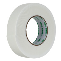 得力(deli) 30407棉纸双面胶带24mm*10y*80um(白)(1卷/袋) 144袋