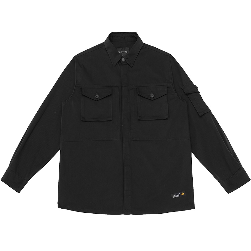 太平鸟男装薄款夹克工装夹克男衬衫式外套潮流茄克ins夹克衫韩版