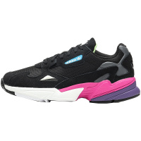 【自营】Adidas阿迪达斯三叶草女鞋FALCON运动鞋亮黑色复古老爹鞋CG6219