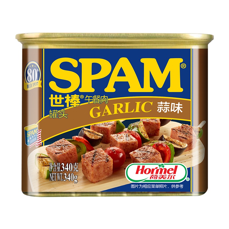 世棒蒜味午餐肉340g