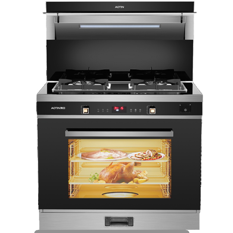 奥田(AOTIN)集成灶蒸烤一体灶自动清洗环保灶大吸力触控17立方大火力ZKT8