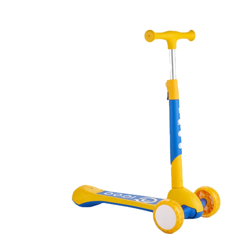 小趣儿童滑板车男女孩2-3-6岁宝宝溜溜车小孩踏板单脚闪光滑滑车