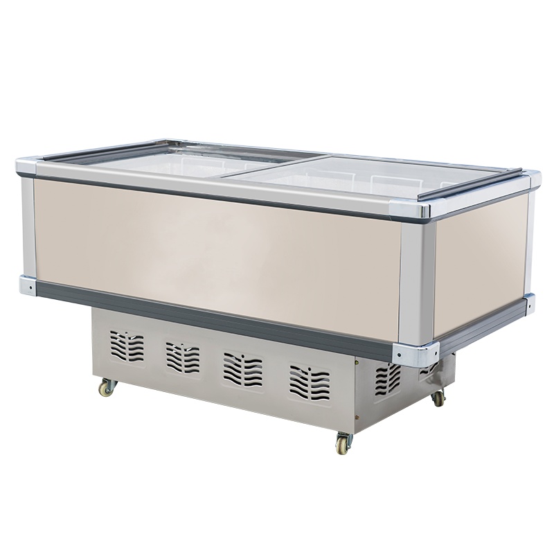 歌迪亚SD/SC-268 1.3米268L商用冷冻柜 速冻肉平岛柜商用展示柜 卧式冷柜海鲜肉食柜超市速冻冰柜推拉门