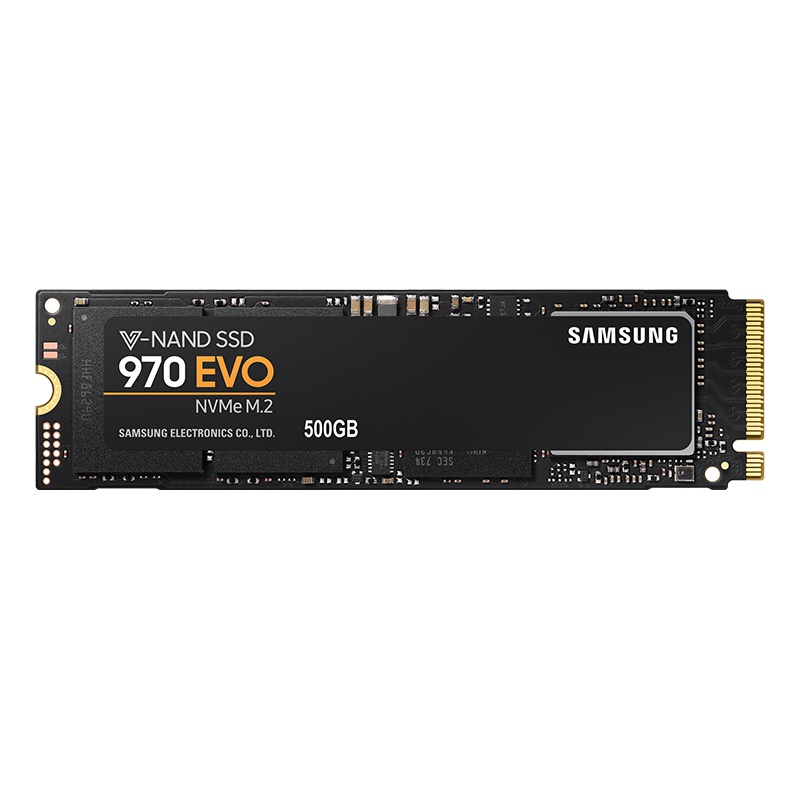三星(SAMSUNG) 970 EVO 500GB PCIe NVMe协议 M.2接口(2280)内置固态硬盘(SSD)(MZ-V7E500)