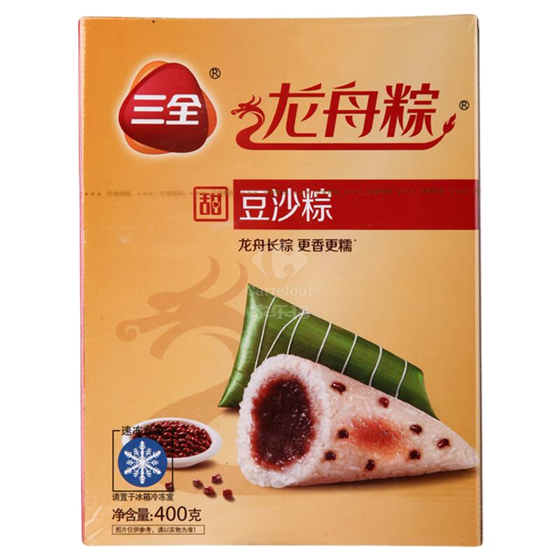 三全龙舟粽速冻豆沙粽400g