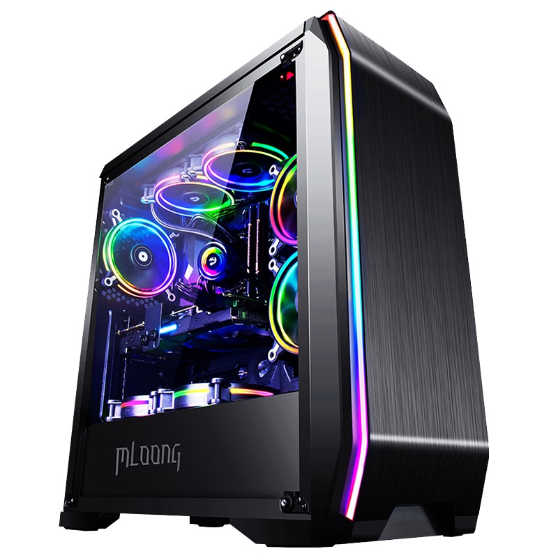 名龙堂(MLOONG) i7 9700K/RTX2070 高端游戏主机DIY吃鸡水冷台式组装电脑主机