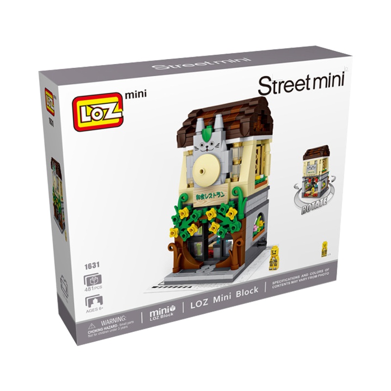 LOZ/俐智小颗粒积木迷你街景益智拼插儿童玩具拼装模型男女孩日式餐厅1631