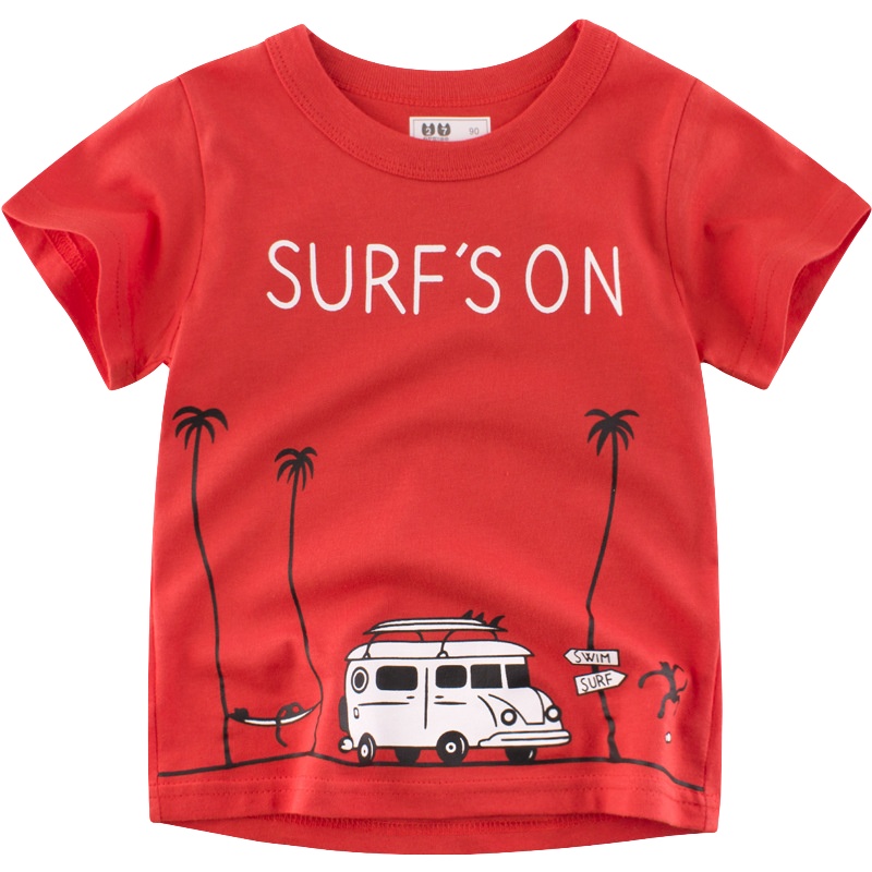 童装夏季新款时尚儿童短袖t恤男宝宝衣服半袖上衣元氣小猴STRONGMONKEY