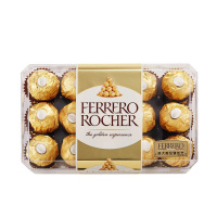 费列罗(Ferrero Rocher)榛果威化糖果巧克力 30粒礼盒装375g
