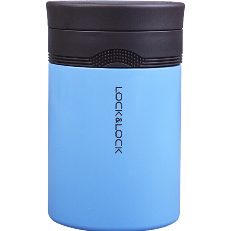乐扣乐扣(lock&lock)海浪焖烧罐304不锈钢保温壶 LHC8024BLU(500ml)蓝色