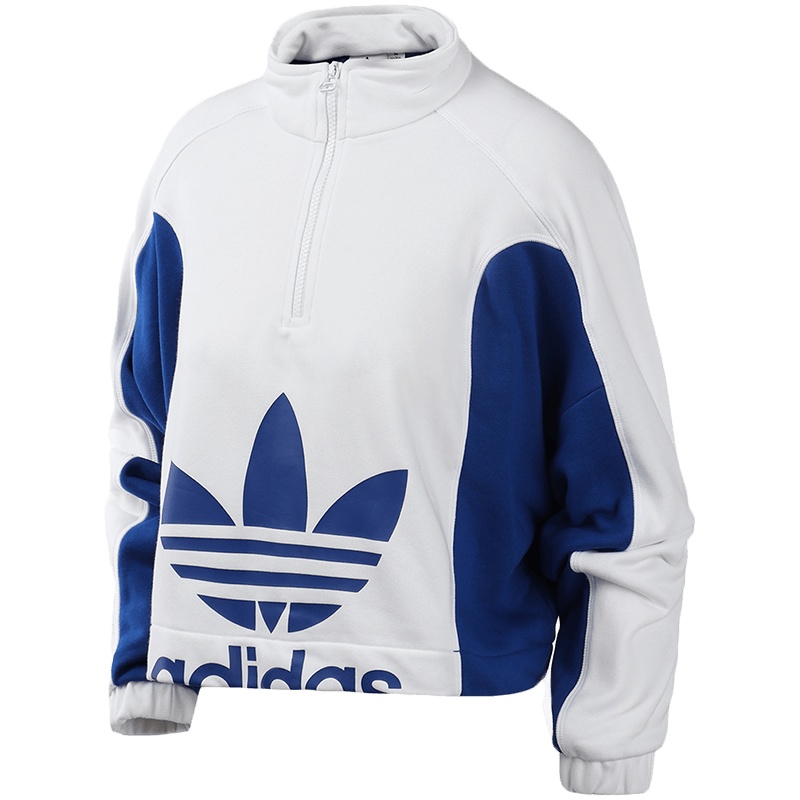 adidas阿迪达斯三叶草女服卫衣简洁气质运动休闲服FL4122