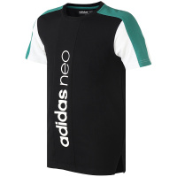 Adidas阿迪达斯NEO男装运动服休闲圆领短袖T恤DW8099